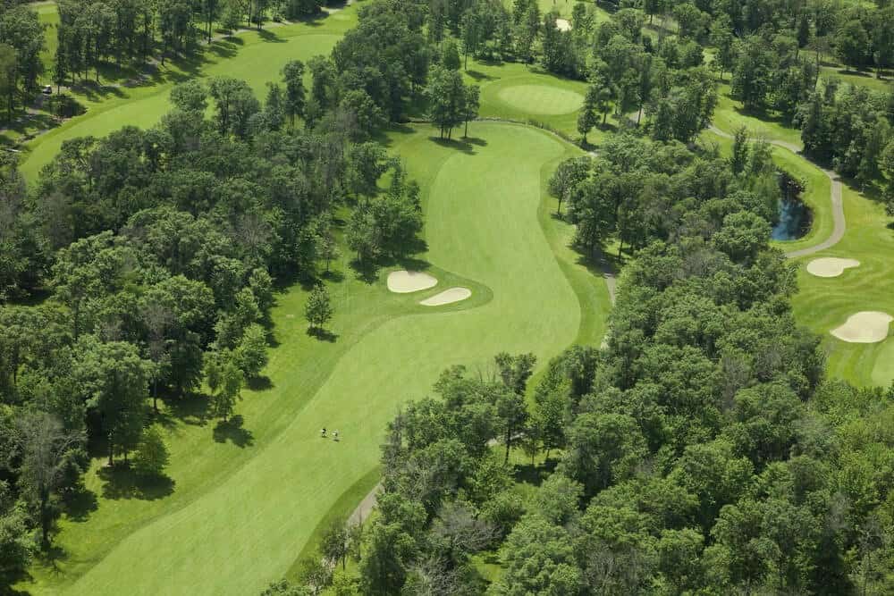 golf course aerial view 
