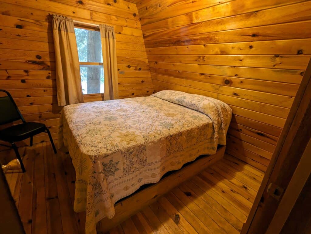 cabin upstairs bedroom