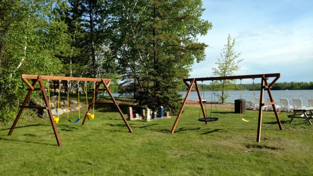 swing sets and playground
